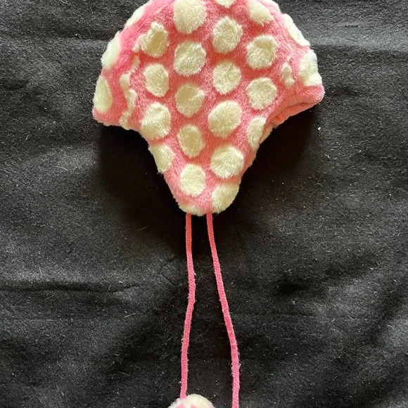 H & M Childs Pink/White Winter Hat - Picture 3 of 5